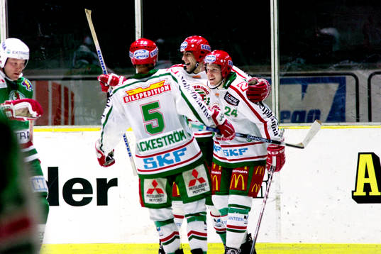 Oscar Ackeström, Peter Berndtsson och Daniel Alfredsson,