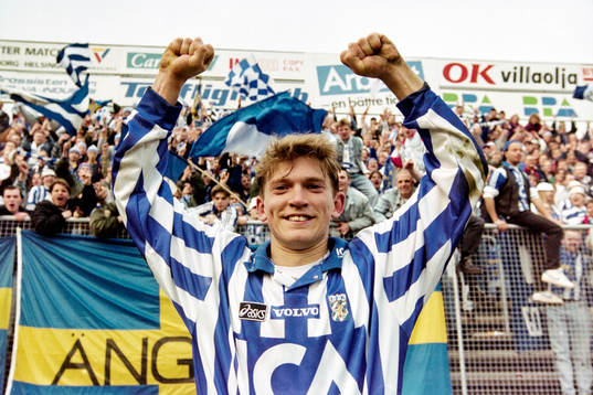 Göteborgs Jesper Blomqvist jublar