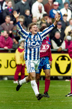 Göteborgs Jesper Blomqvist jublar