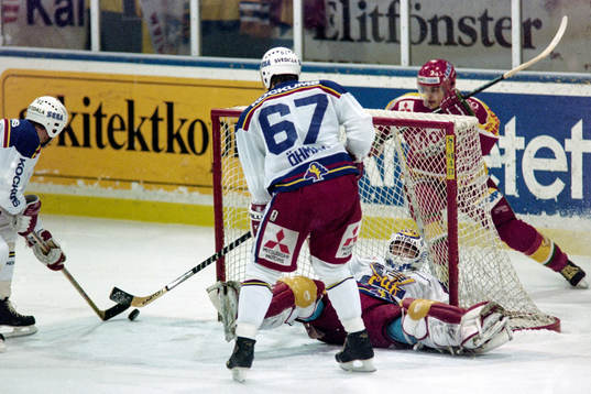 Malmös Roger Öhman och Roger Nordström, målvakt i Malmö