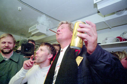 Mats Näslund och Percy Nilsson, ordförande i Malmö
