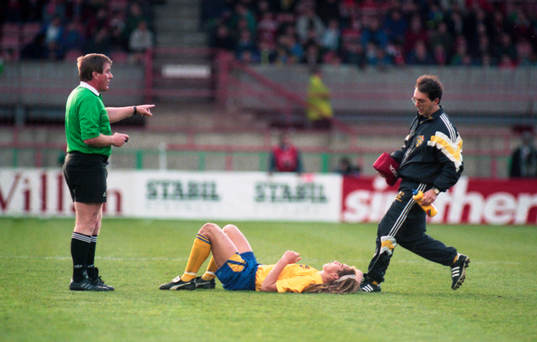 Henrik Larsson har fått en smäll