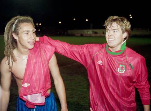 Målskyttarna Henrik Larsson och Tomas Brolin
