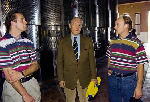 Roger Hansson och Peter Andersson besöker Nils Liedholm