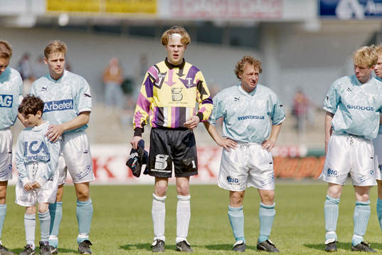 Björn Stringheim, målvakt i Malmö och Robert Prytz i