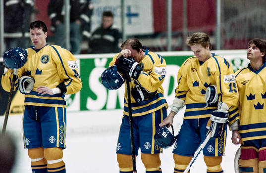 Sveriges Roger Johansson, Peter Andersson, Stefan Örnskog
