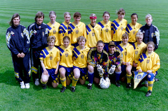 Sverige med bl.a Helena Kihlberg-Nystedt, tränare, Pia
