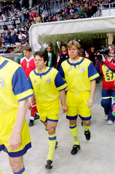 Gianfranco Zola och Tomas Brolin, Parma
