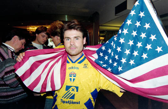 Anders Limpar, Sverige med en amerikansk flagga