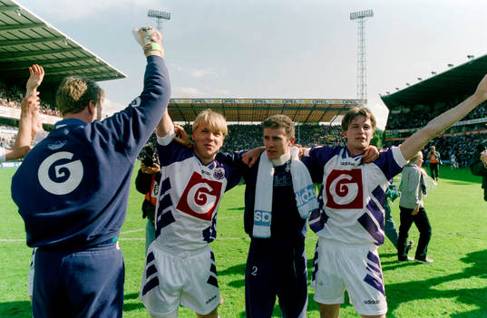 Pär Zetterberg och Anderlecht jublar