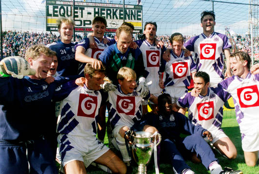 Pär Zetterberg och Anderlecht jublar