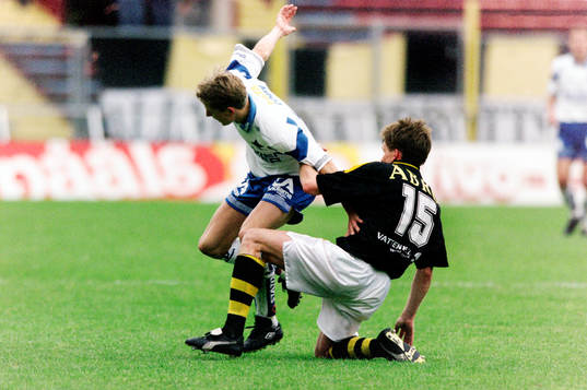 Jan Andersson, AIK stoppar en norrköpingsspelare