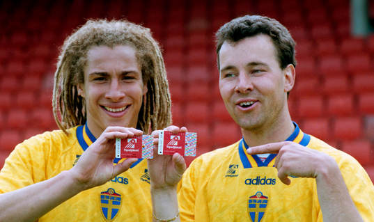 Henrik Larsson och Stefan Rehn, Sverige med spelkort