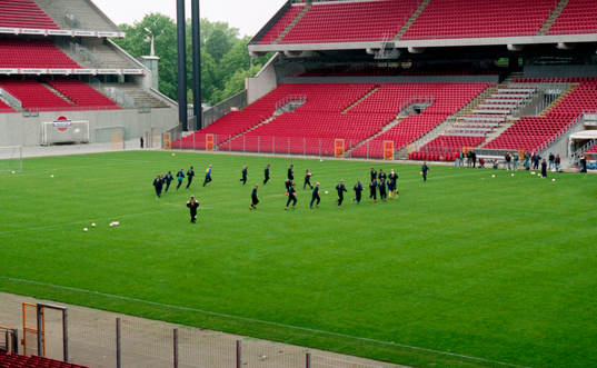 Sverige tränar på Parken