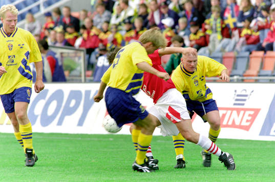 Tre Kronor spelade en förmatch mot Tipstjänst. Håkan