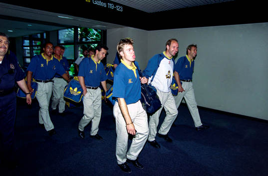 Martin Dahlin, Stefan Rehn, Tomas Brolin, Thomas Ravelli