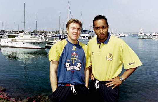 Tomas Brolin och Martin Dahlin, Sverige