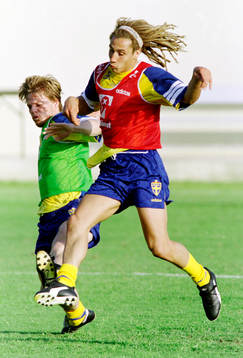Stefan Schwarz och Henrik Larsson, Sverige