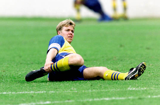 Tomas Brolin stretchar