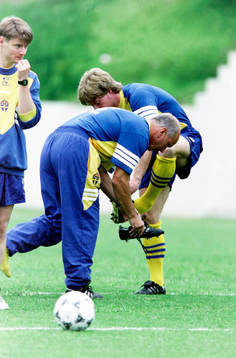 Tommy Svensson, förbundskapten och Stefan Schwarz