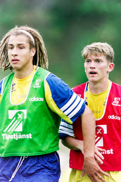 Henrik Larsson och Jesper Blomqvist
