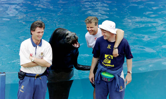 Pontus Kåmark, Roland Nilsson och Jan Eriksson, Sverige