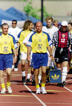 Tord Grip och Tommy Svensson, förbundskapten i Sverige