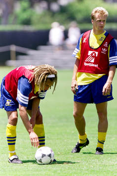 Henrik Larsson och Jonas Thern