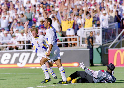 Football, FIFA World Cup 1994 (USA), Group B, Cameroon -