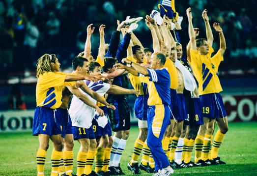 Fotboll, VM94, Gruppspel, Sverige - Ryssland 3-1 i Detroit.