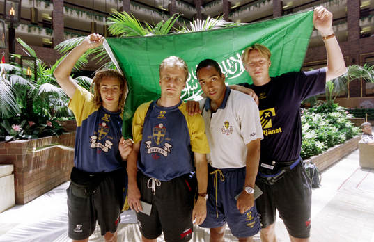 Henrik Larsson, Jonas Thern, Martin Dahlin och Kennet