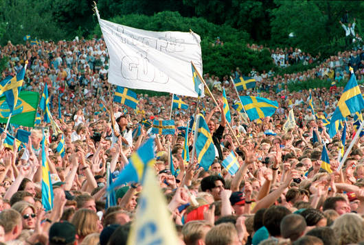 Fotboll, VM, Sverige, 94, VM-94, Firande i