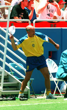 Tommy Svensson, Sverige, jublar