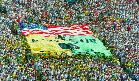 Fotboll, VM, Åttondelsfinal, Brasilien - USA
