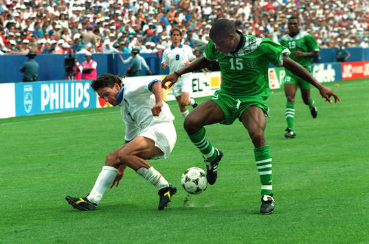 Italien - Nigeria 2-1: Roberto Baggio och Oliseh