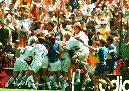 Fotboll, VM 94, kvartsfinal, Sverige-Rumänien 7-6 (efter