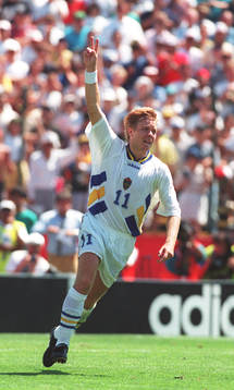 Tomas Brolin, Sverige, jubel