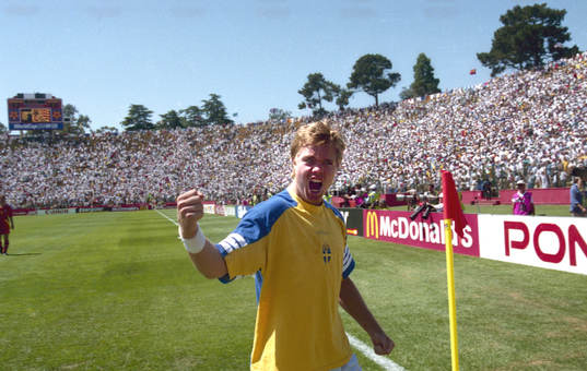 Tomas Brolin, Sverige, jubel