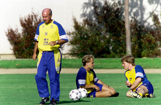 Tommy Svensson, förbundskapten, Jonas Thern och Stefan