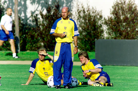 Jonas Thern, Tommy Svensson, förbundskapten och Stefan