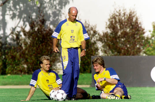 Jonas Thern, Tommy Svensson, förbundskapten och Stefan