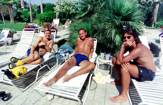 Tomas Brolin, Tomas Ledin och Niklas Strömstedt på