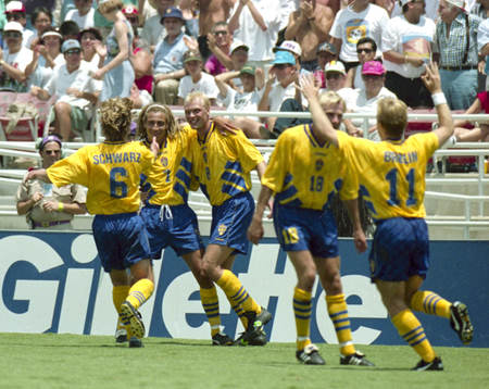 Stefan Schwarz, Henrik Larsson, Klas Ingesson, Sverige,