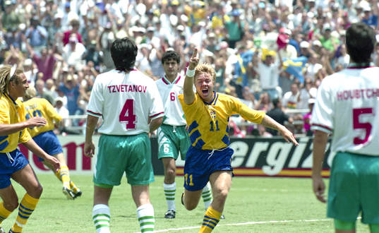 Jubel, glädje, Tomas Brolin, Sverige