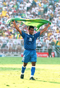 Romario, Brasilien, med flagga