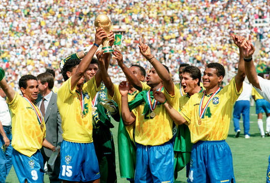 Brasilien, lagbild, världsmästare, guld, medalj, pokal,