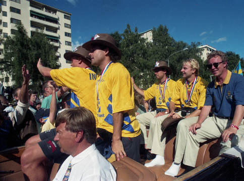 Klas Ingesson, Anders Limpar, Stefan Rehn och Håkan Mild