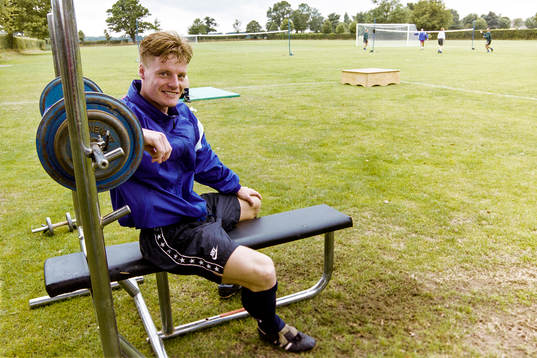 Stefan Schwarz med skivstång