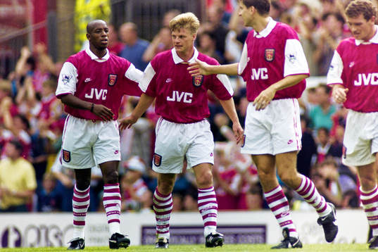 Ian Wright och Stefan Schwarz, Arsenal i mitten