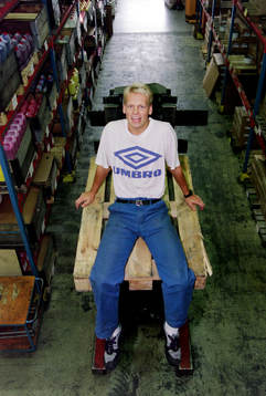 Fredrik Sandell på jobbet